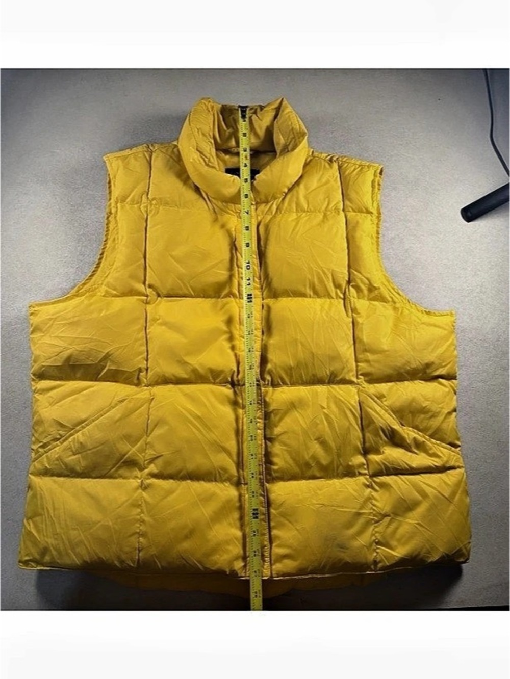 Lands' End Yellow Down Puffer Vest Size XL